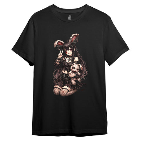 The Dark Bunny Girl – Gothic Anime-Inspired Dark Art