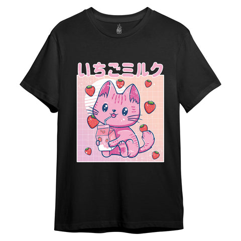 Vaporwave Strawberry Cat