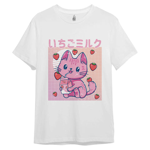 Vaporwave Strawberry Cat