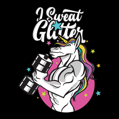 Unicorn I Sweat Glitter - T-shirt
