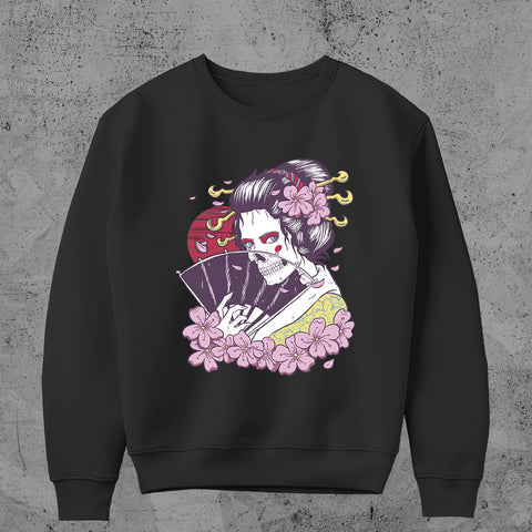 Geisha Skull - Sweatshirt