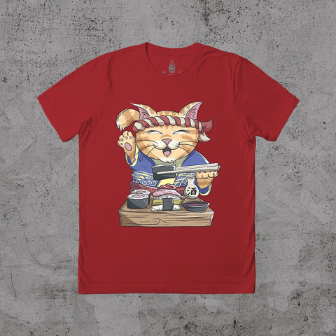 Cat Sushi Chef - T-shirt