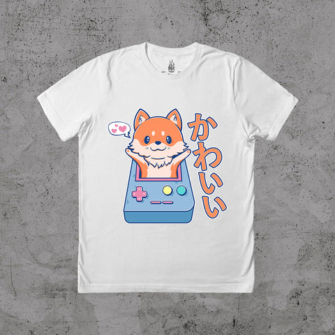 Chibi Fox Retro Games - T-shirt