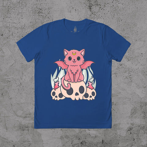 Kawaii Pastel Goth Cat - T-shirt