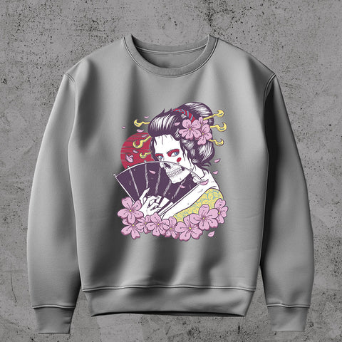 Geisha Skull - Sweatshirt