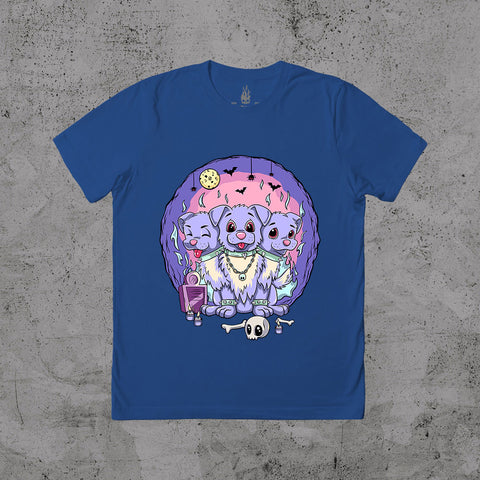 Kawaii 3 Headed Dog - T-shirt