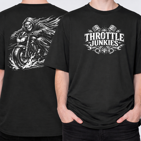 The Reaper Rides – Throttle Junkies LPHC T-Shirt