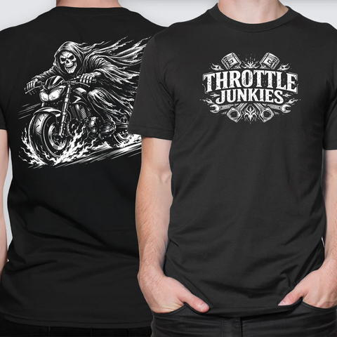 The Reaper Rides – Throttle Junkies LPHC T-Shirt