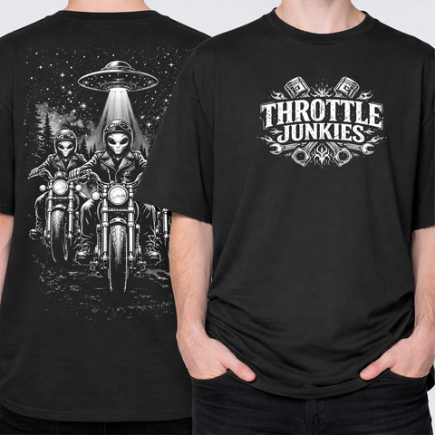 Area 51 Riders – Throttle Junkies LPHC T-Shirt