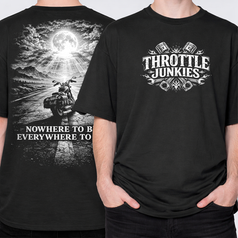 Nowhere To Be – Throttle Junkies LPHC T-Shirt