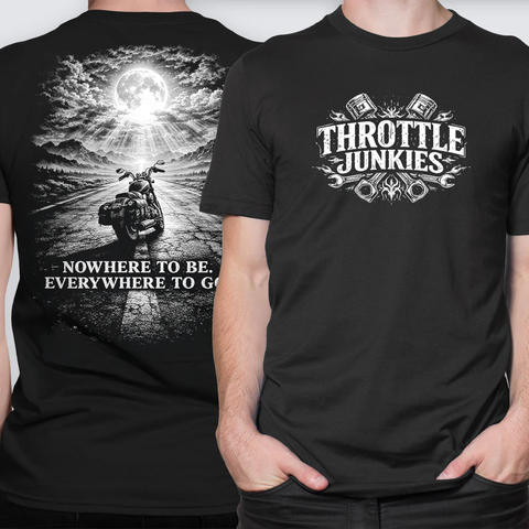 Nowhere To Be – Throttle Junkies LPHC T-Shirt