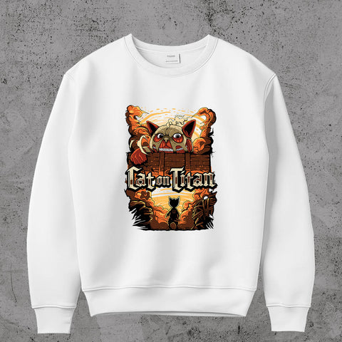 Cat on titan - Sweatshirt
