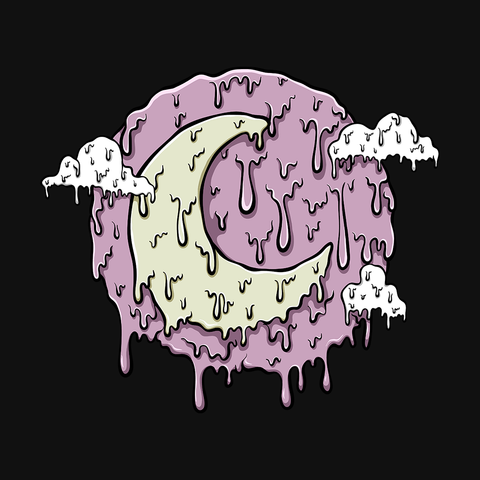 Melting Moon - T-shirt